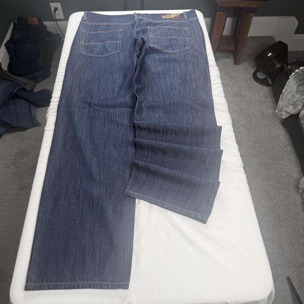 DEGREE'S Jeans Mens 40x32 Blue Med Wash Relaxed Wide Leg Denim Casual DJ-15